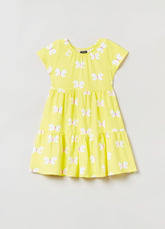 Ovs Kids Girl Dress With Butterfly Print Flounce